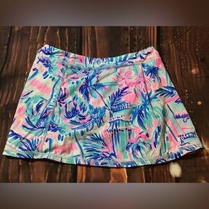 Lilly Pulitzer luxletic tropical skort size medium 6/7